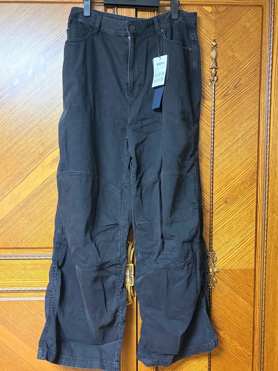 Juun.J 26SS デニム トラックパンツ ブラック 48 サイズ