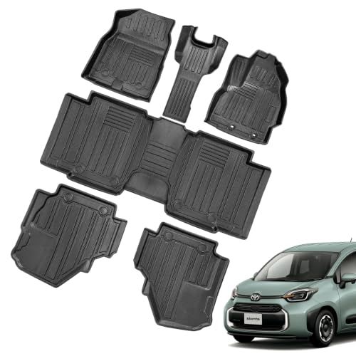 トヨタ シエンタ 10系 7人乗り フロアマット シエンタ 10系 専用 3D 防水マット TPE製 滑り止めマット 取り付け簡単 防キズ 防水 防汚 滑り止め シエンタ 専用 内装 カスタム パーツts e429753f 13,057円
