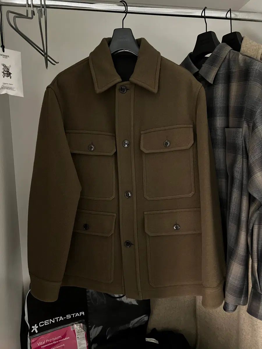 LEMAIRE 23FW ハンティングジャケット DARK SQUIRREL サイズ48