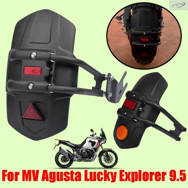 MV Agusta Lucky Explorer 9.5用オートバイアクセサリー リアフェンダー マッドガード マッドフラップ リアホイールマッドガードプロテクタ