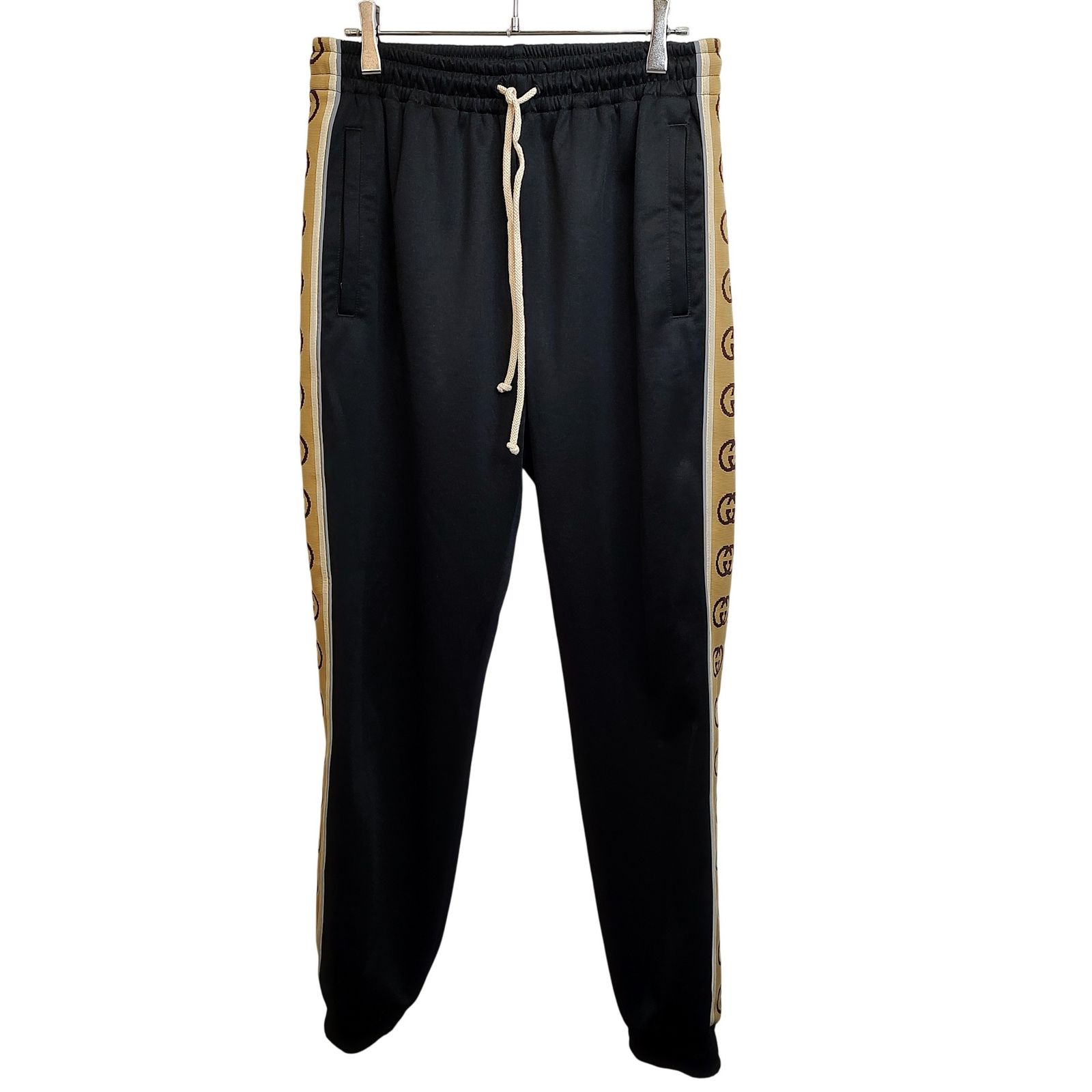 GUCCI グッチ GG柄 ルーズ テクニカルジャージー トラック パンツ 598858 XJB28 XS ブラック メンズ 27,903円