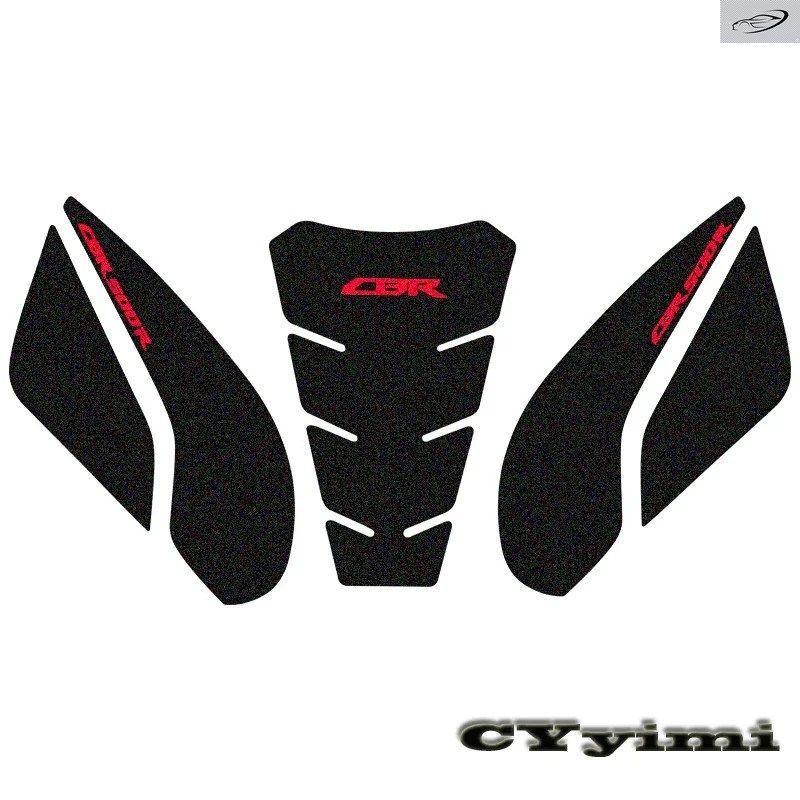 CBR500R 2019 - 2021用 オートバイ用滑り止めタンクパッド ガスニーグリップ トラクションサイドプロテクターステッカー