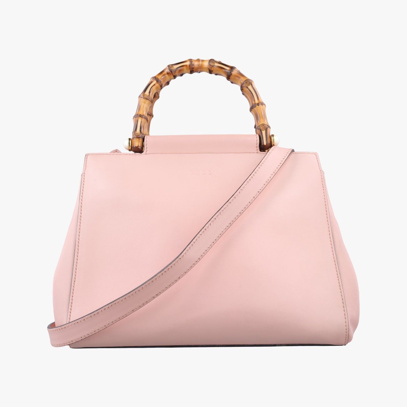 グッチGucciバンブーニムフェア ピンク レザー 453767 E020711722
