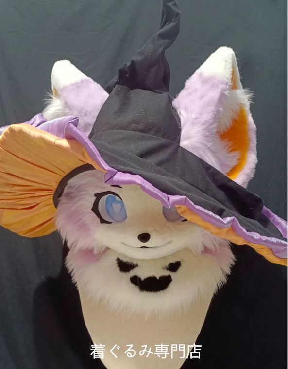 狼　犬　猫　着ぐるみ 　ヘッド ケモノ ファースーツ ぬいぐるみ コスプレ コスチューム Kurumi 一点物 E137