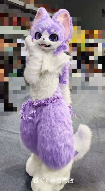 狼 犬 猫 着ぐるみ ヘッド ケモノ ファースーツ ぬいぐるみ コスプレ コスチューム Kurumi 一点物 E144