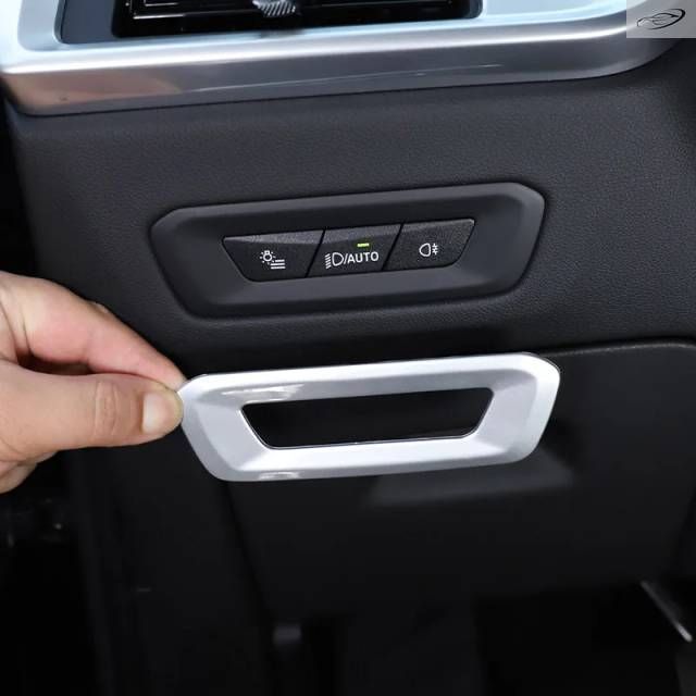 BMW X5 X6 G05 G06 2023 2024用 ABSカーボン/シルバー ヘッドライトスイッチボタンカバートリム カーアクセサリー 10,899円