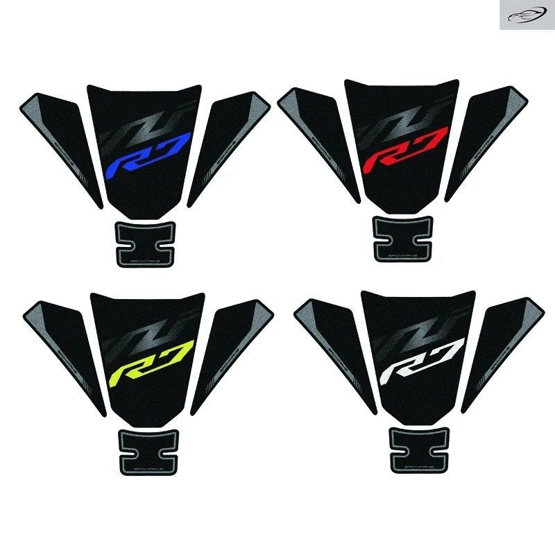 YZF R7 YZFR7 R7 2021 2022用モーターサイクルタンクパッド1セット 燃料タンクステッカー タンクプロテクター ニー滑り止めパッド タンクグ