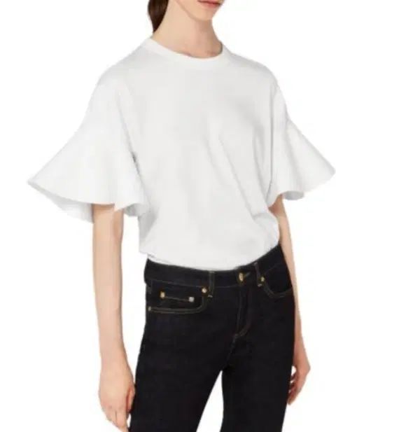 Victoria Beckham ヴィクトリアベッカム ラッフル 袖 Tシャツ 8,715円