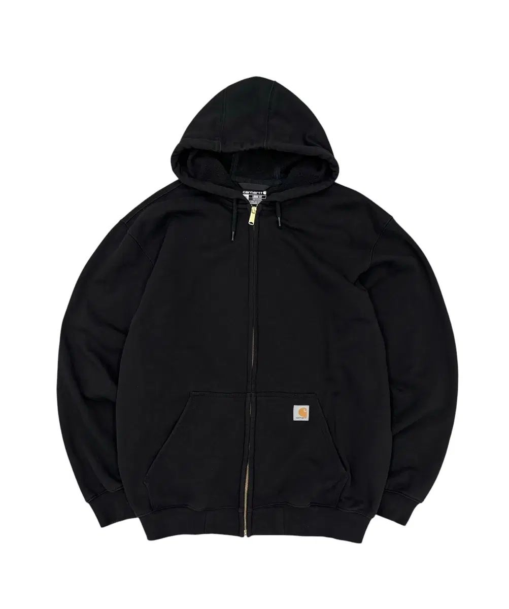 Carhartt カーハート OG フードジップアップ ルーズフィット ブラック (XL)