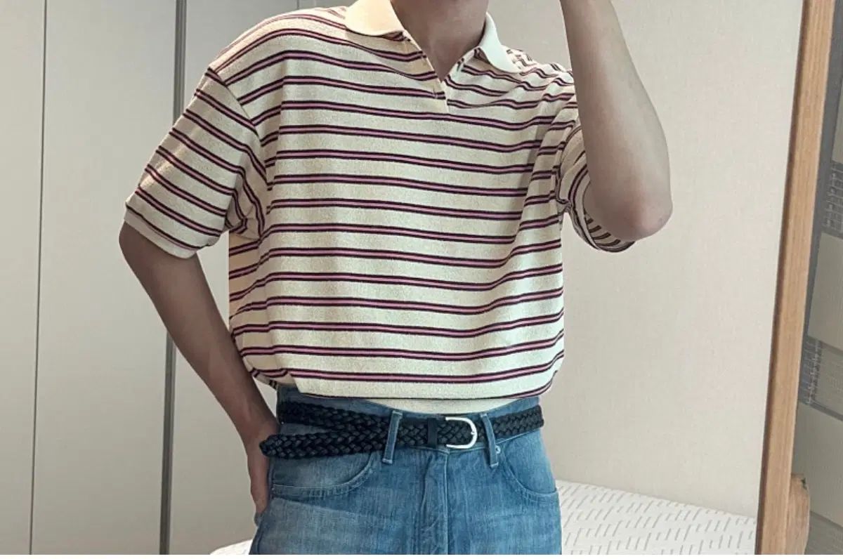TIME HOMME ストライプ カラーTシャツ 25シーズン
