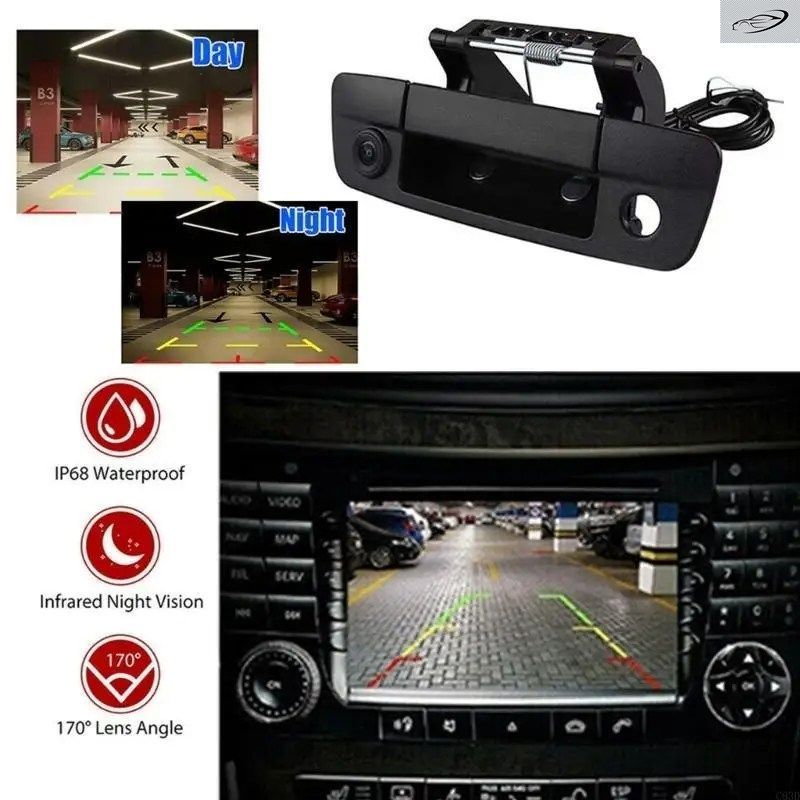 C63D 68044906AD リアテールゲートハンドル バックアップリバースカメラ リアビューカメラ 自動車アクセサリー 68197873AA 68084284AB 6804
