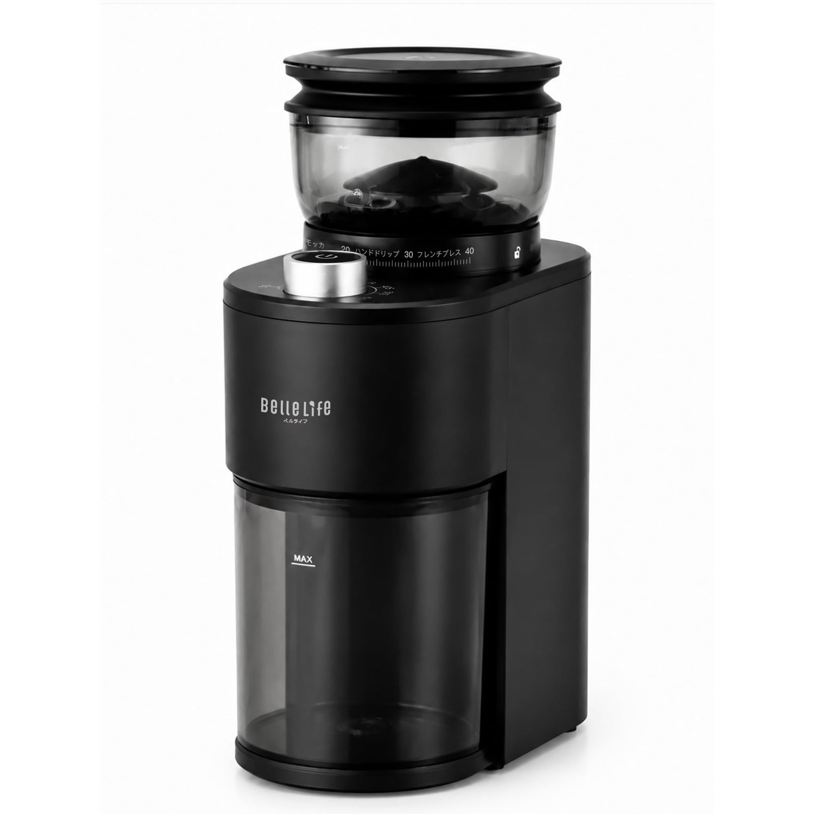 BelleLife コーヒーミル 電動 コーヒーグラインダー 静電気飛散防止 コーン式コーヒーグラインダー 極細~粗挽き 粒度40段階設定 コーヒー粉砕機 小型 珈琲ミル 取り外し可能 掃除ブラシ付 一年BLF-CG011★ b9029fcc 12,000円