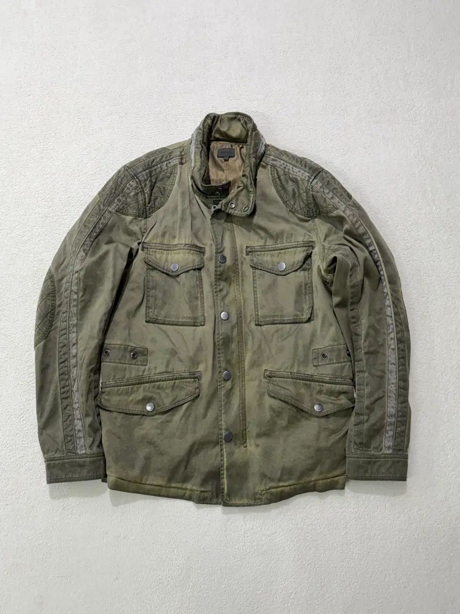 DIESEL ミリタリー マウンテンパーカー ジャケット カーキ L サイズ