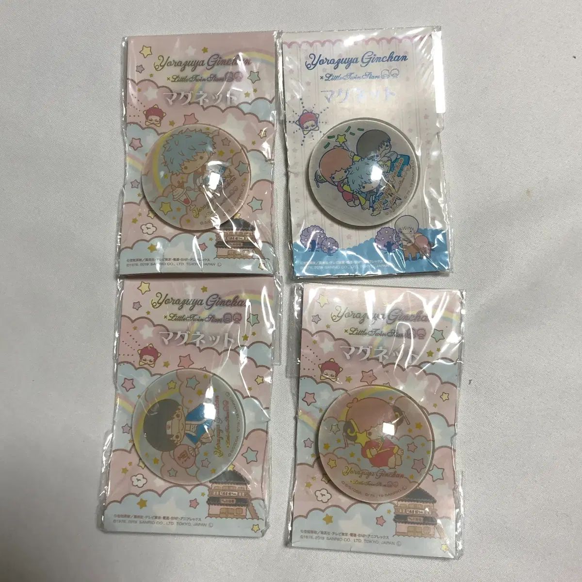 銀魂 サンリオ ステンドグラス マグネット 銀時 志村 新八 神楽 万事屋 リトルツインスターズ 9,576円