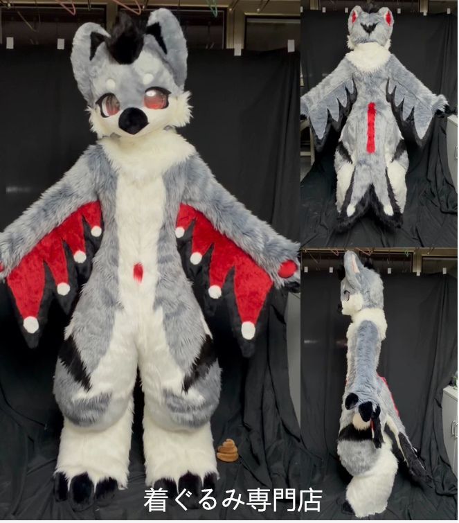 狼　犬　猫　着ぐるみ 　ヘッド ケモノ ファースーツ ぬいぐるみ コスプレ コスチューム Kurumi 一点物 E153 147,500円