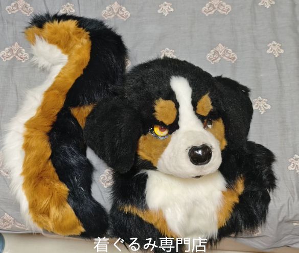 狼 犬 猫 着ぐるみ ヘッド ケモノ ファースーツ ぬいぐるみ コスプレ コスチューム Kurumi 一点物 E157
