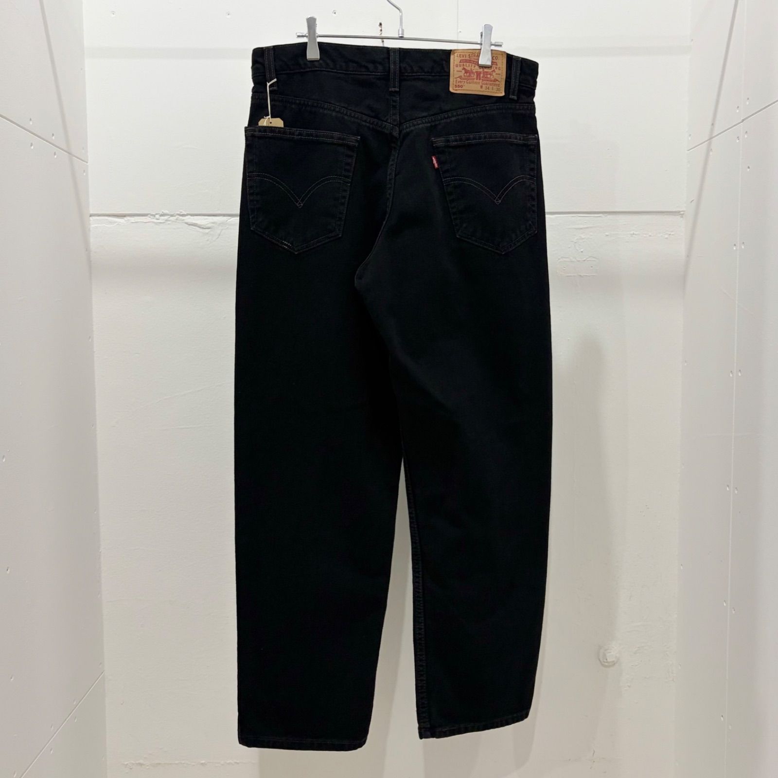 00s Levis 550 black denim pants W34/L30