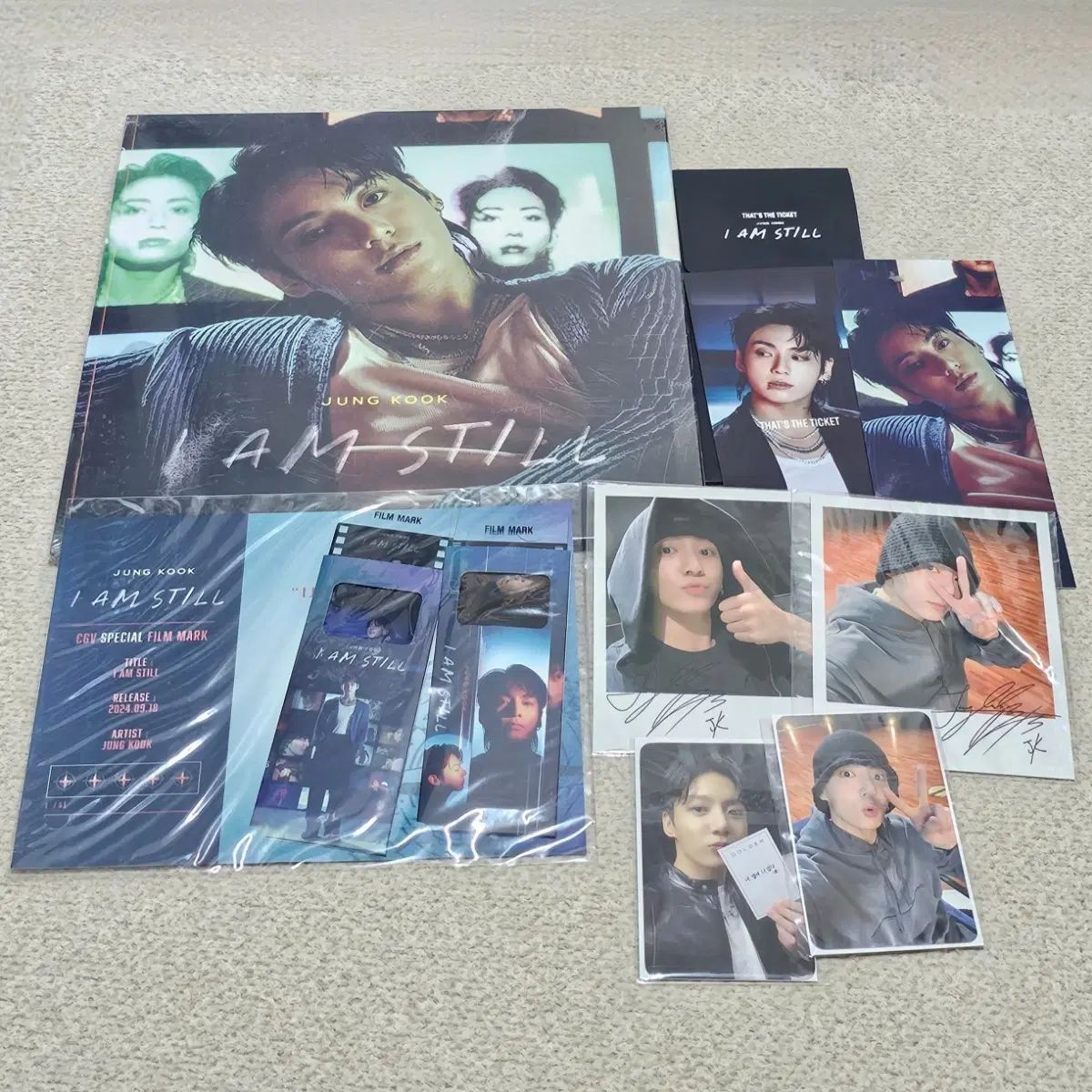 BTS 防弾 ジョングク(JUNGKOOK・JK・グク) アイ・アム スチール チェキ ポラロイド トレカ プログラムブック フィルムマーク TTT まとめ 30,842円