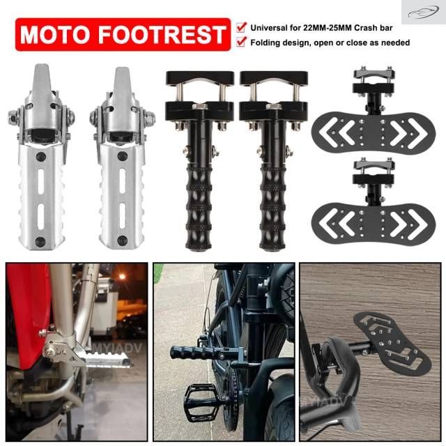 BMW R1250GS R1200GS LC F900XR F750GS F850GS 2013-2023 用バイク フットレストフロントフットペグハイウェイ折りたたみクランプ