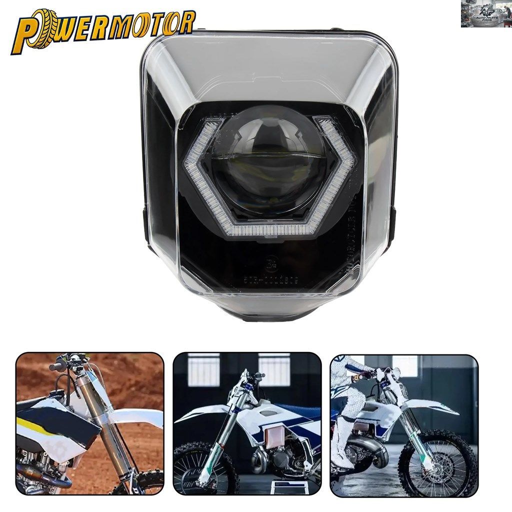 アプリ制御エンデューロヘッドライトハスクバーナ701 SM TE FE RGBW LEDヘッドライトエンジェルアイ125 250 300 2014?2024 2023 カスタムパ 24,060円