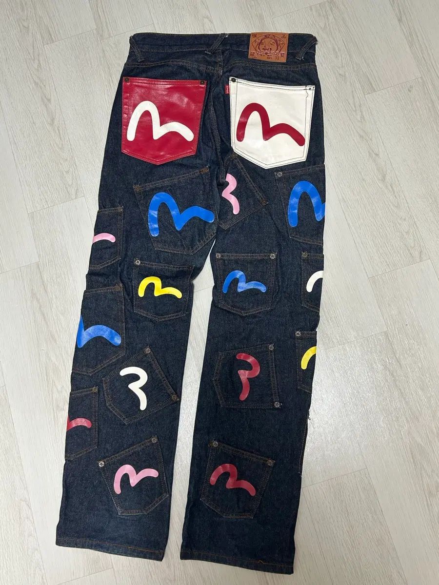 エヴィス evisu マルチポケット デニム ズボン