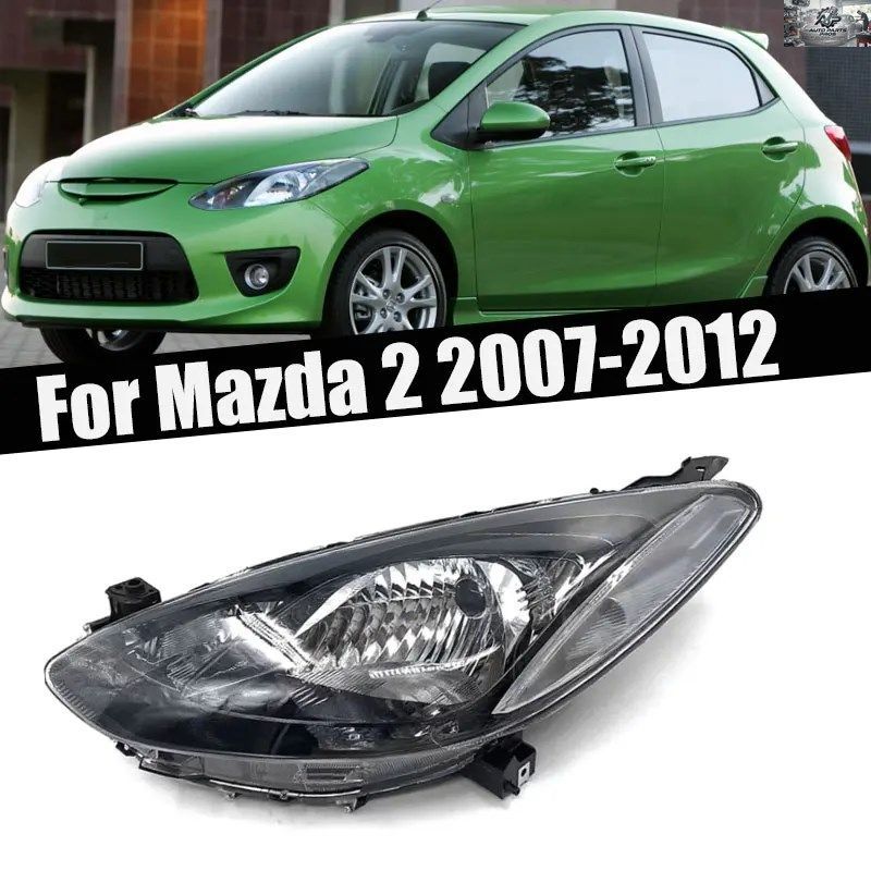 マツダ2 2007-12 フロントバンパー ヘッドライト シグナルランプ ドライビングライト ランプハウジング カスタムパーツ