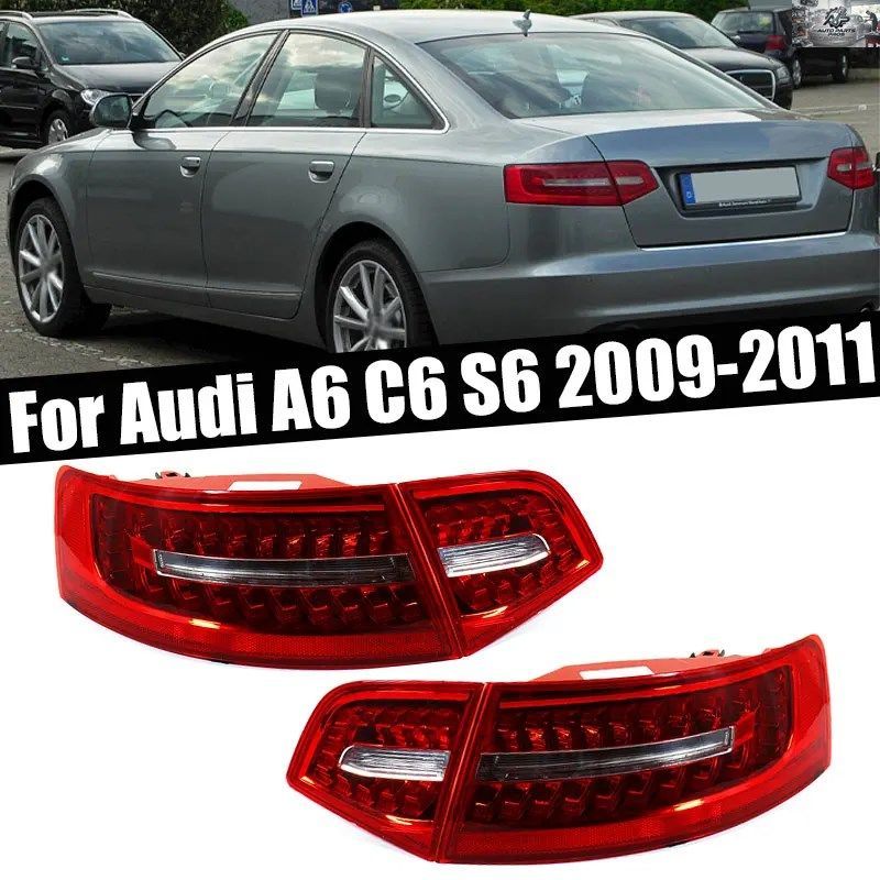 アウディ A6 C6 S6 クワトロ RS6 セダン 2009-2011 リア LED テールライト シグナルランプ 4F5945095J カスタムパーツ
