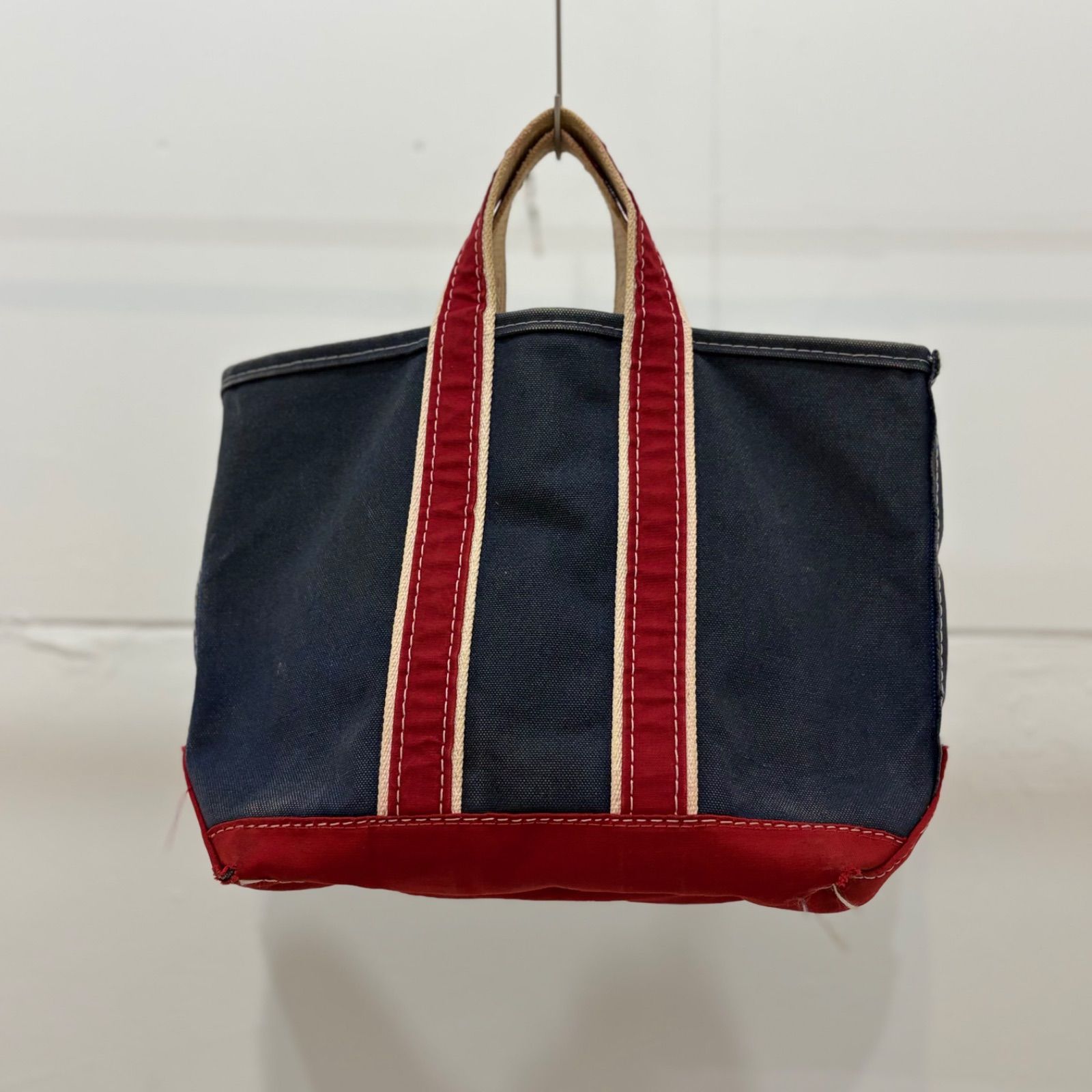 80s L.L.Bean deluxe tote bag 2色タグ　デラックストート