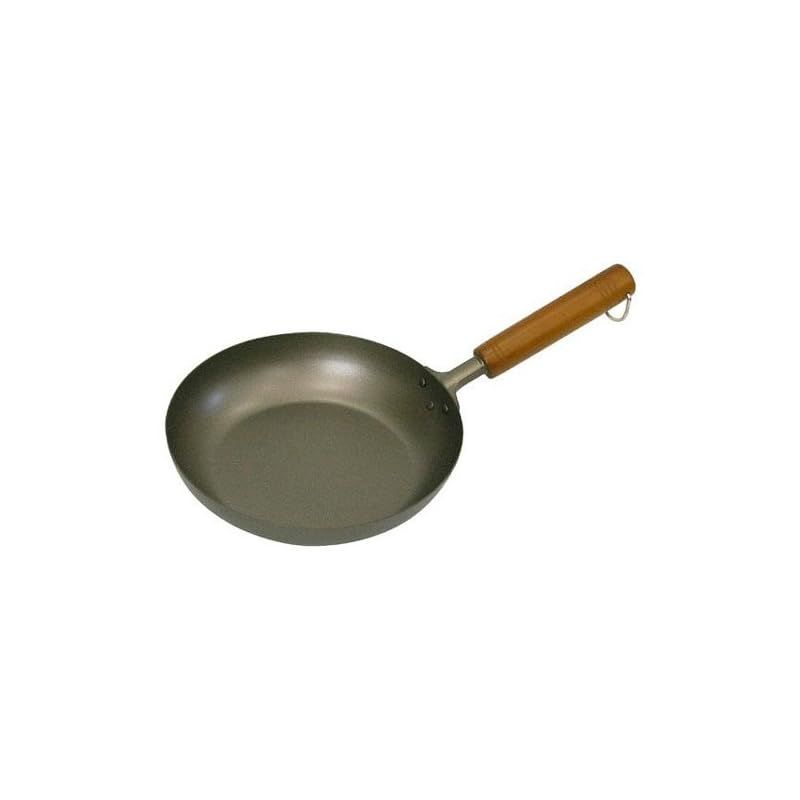 長谷元 純チタン 木柄フライパン 22cm 本体:チタン 柄:木 日本 AHLJ822