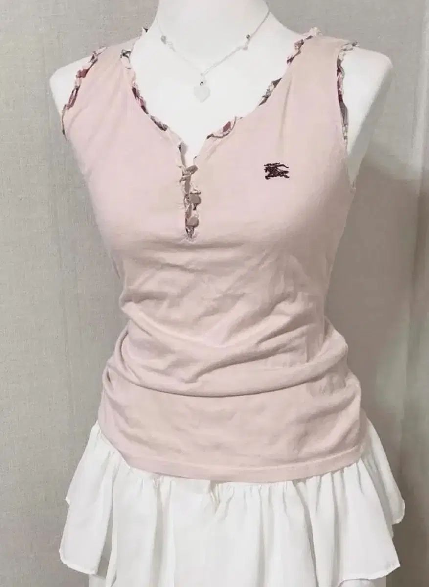 バーバリー ブルーレーベル ピンク スリーブレス