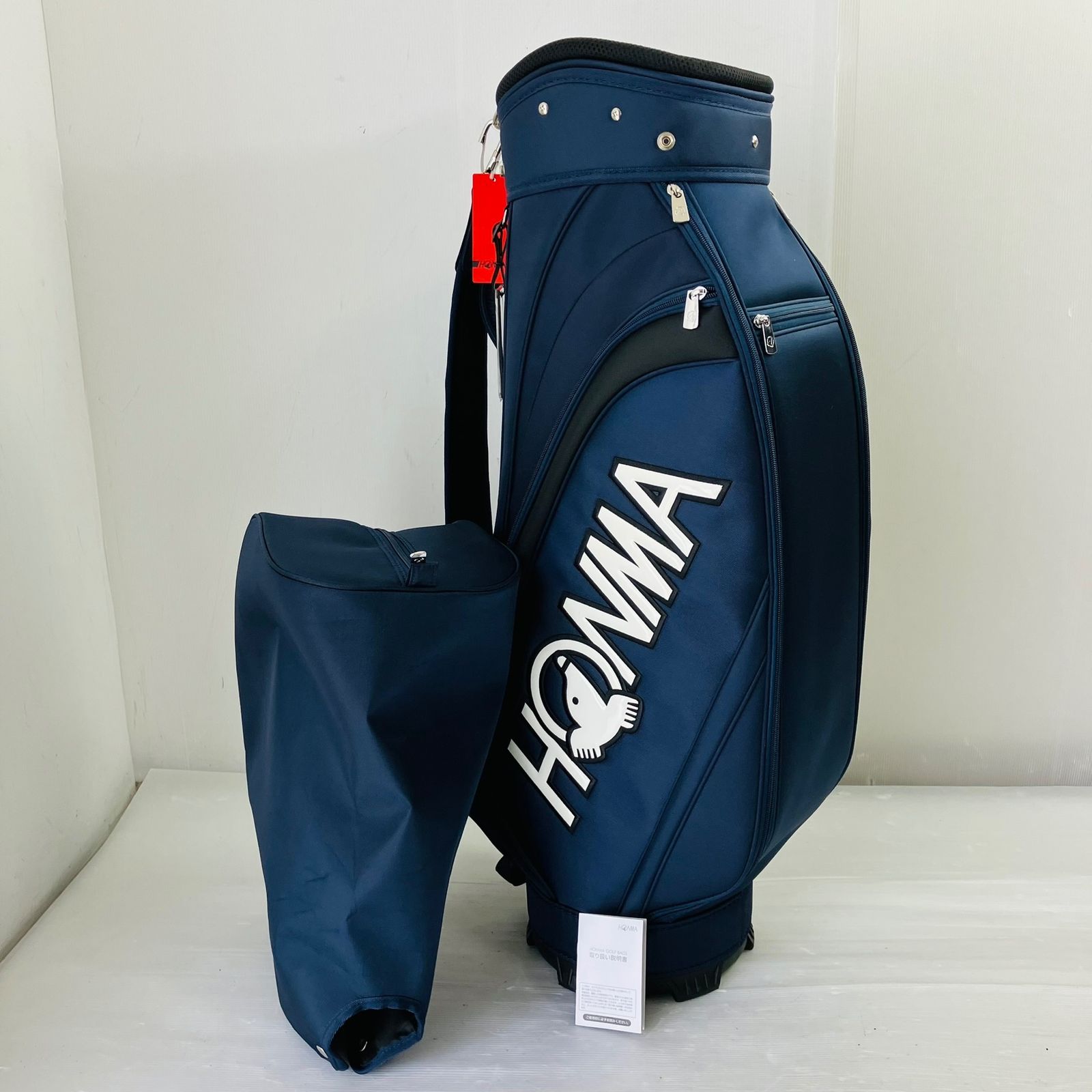 未使用品 HONMA ホンマ 9型 カートタイプ ネイビー キャディバッグ ゴルフバッグ ゴルフ 初心者 入門