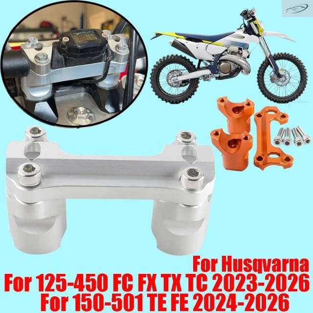 Husqvarna 125-501 450 TE FE 300 250 FC FX TX TC 2023 - 2025 用オートバイアクセサリー ハンドルバーライザークランプ ハンドルバー高さ調整