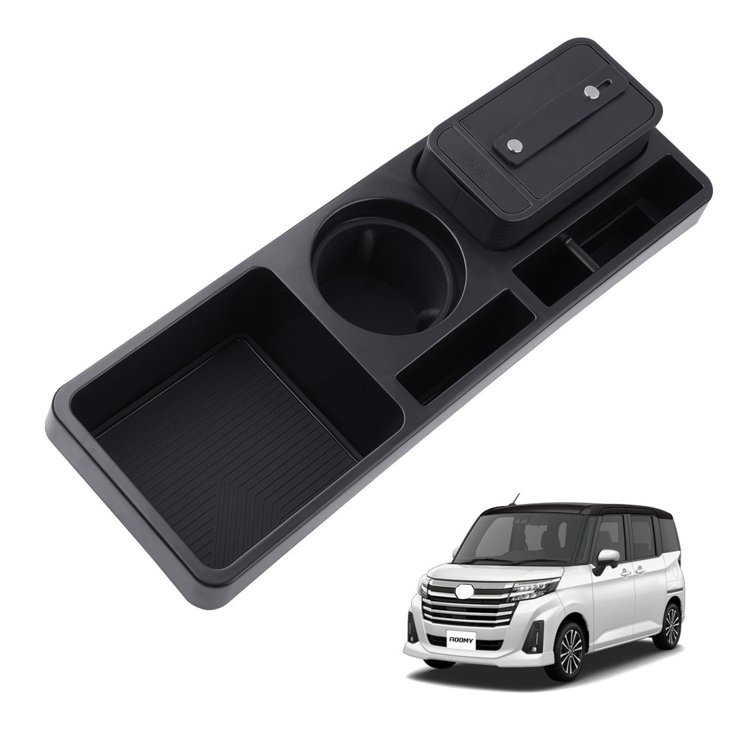HUAHAO トヨタ ルーミー M900A M910A専用 コンソール トレイ シートコンソール 隙間収納 車用収納ボックス ゴミ箱 ROOMY センターコンソールボックス 後席収納 小物入れ 滑り止め ルーミー アクセサリー 整理整頓 お手 93215c0a 6,128円