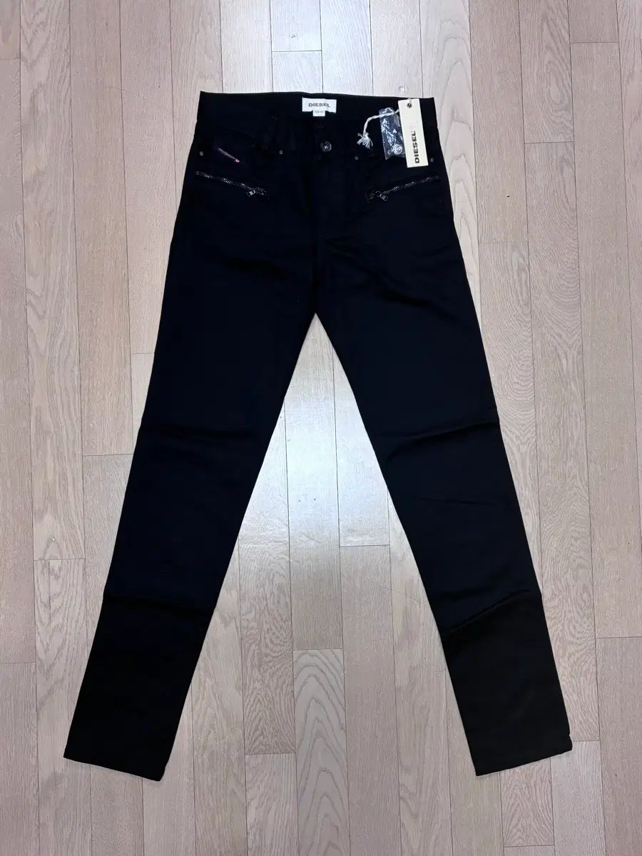 DIESEL ジッパー ブラックジーン パンツ