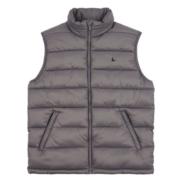 ジャック ウィルス メンズ アウター ベスト ジレ Jack Wills Kershaw Lightweight Puffer Gilet Granite Gray グレー