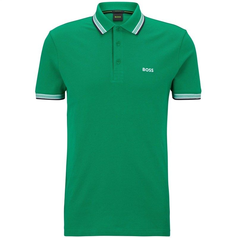 ボス メンズ トップス Tシャツ ポロシャツ BOSS Paddy Polo Shirt Open Green 342 グリーン
