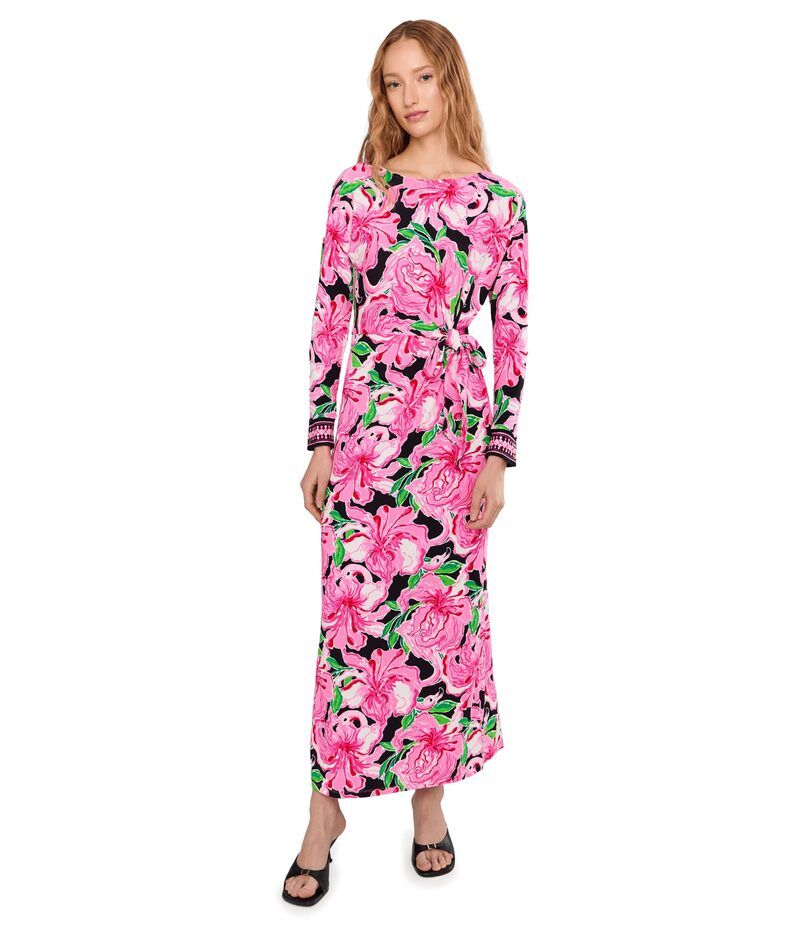 リリーピュリッツァー レディース トップス ワンピース マキシ Lilly Pulitzer Demy Maxi Dress Onyx