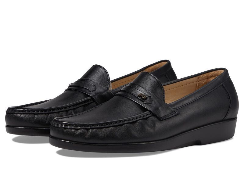 サス メンズ シューズ スリッポン・ローファー Sas Ace Slip On Comfort Loafer Black ブラック