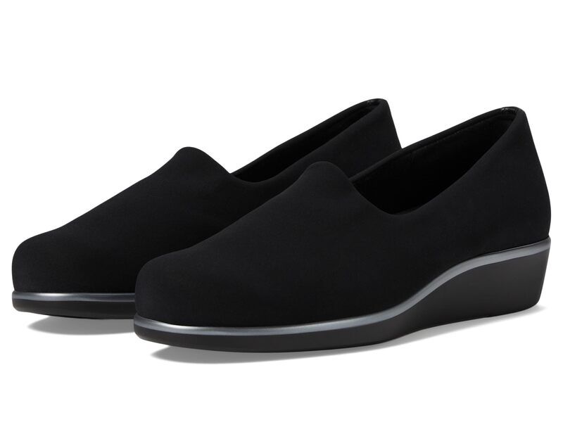 サス レディース シューズ スリッポン・ローファー Sas Blisslip On Comfort Wedge Black ブラック