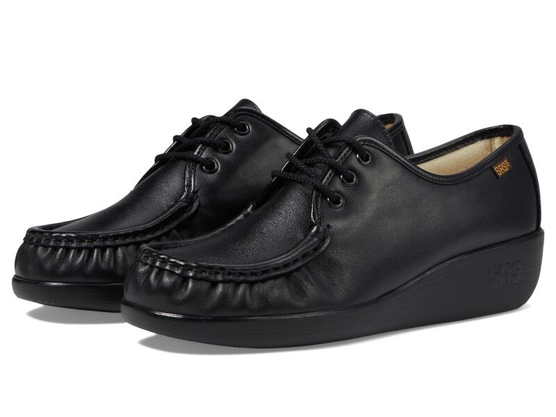 サス レディース シューズ オックスフォード レース Sas Bounce Lace Up Comfort Moc Black ブラック