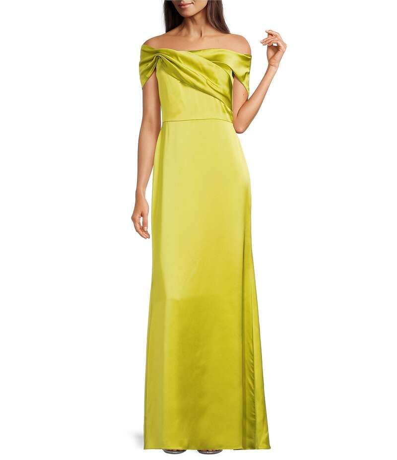 アレックスマリー レディース トップス ワンピース ケープデザイン キャップ ケープ マキシ Alex Marie Jenni OffTheShoulder Cape Sleeve Maxi Gown