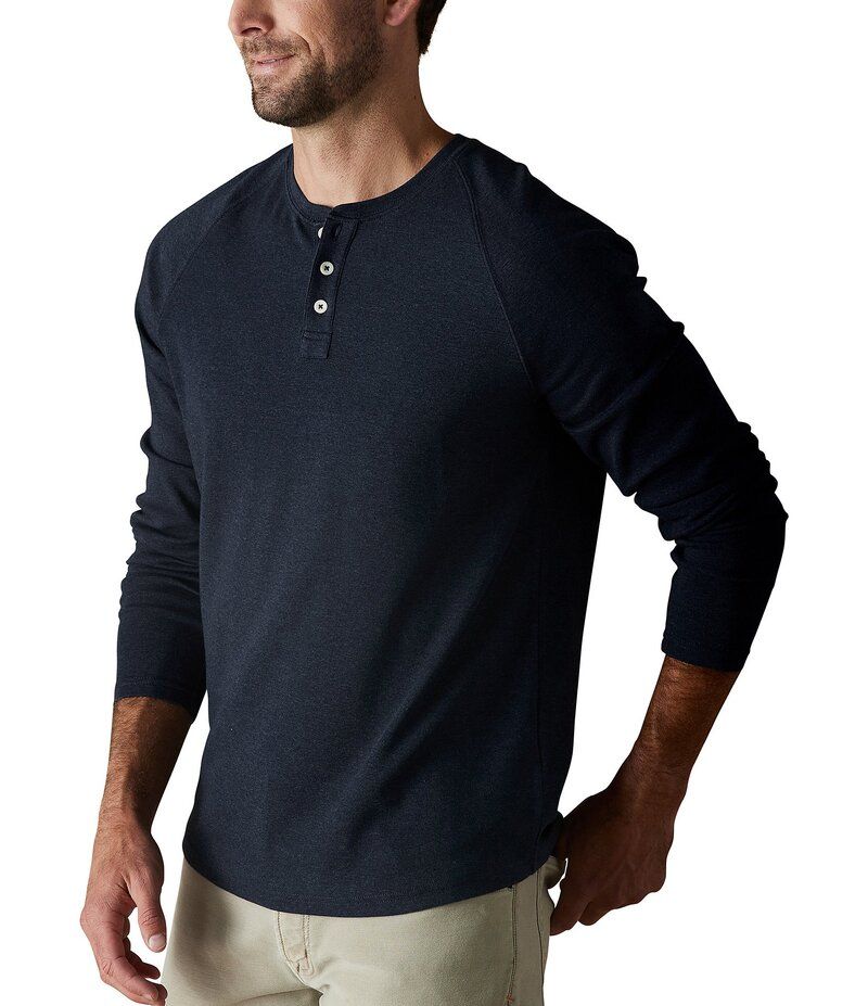 ノーマルブランド メンズ トップス シャツ The Normal Brand Puremeso Everyday Henley Shirt Normal Navy ネイビー 8,174円