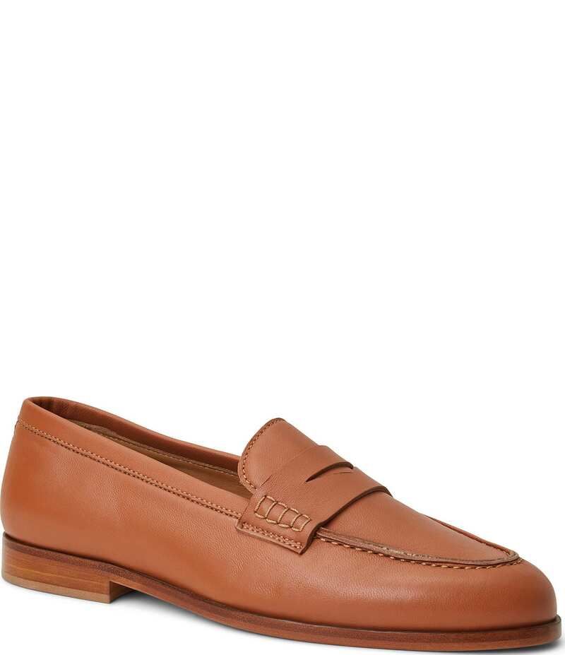 ブルーノマグリ レディース シューズ スリッポン・ローファー レザー ローファー Bruno Magli Lixia Leather Penny Loafers Cognac