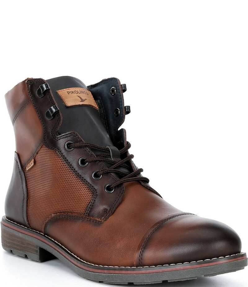 ピコリーノス メンズ シューズ ブーツ・レインブーツ レース レザー Pikolinos Mens York Leather Lace Up Boots Cuero