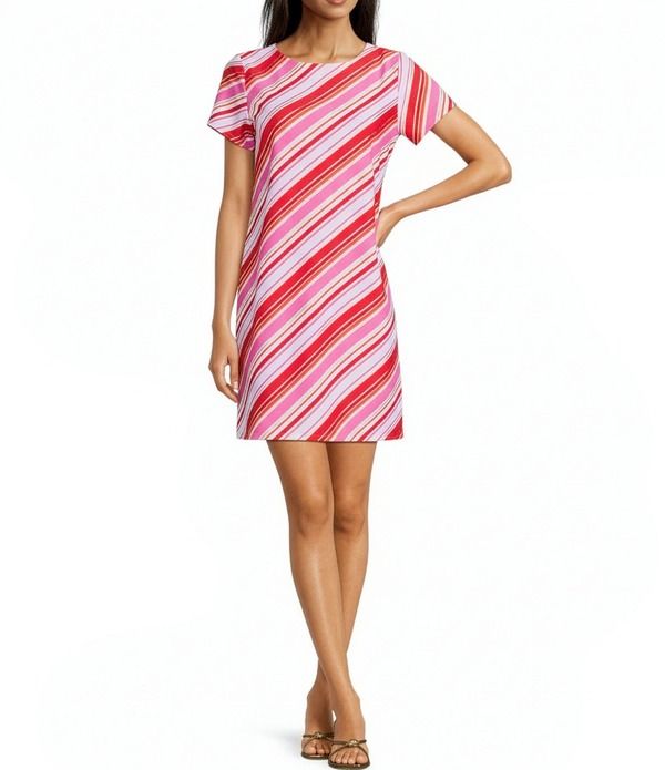 ジュードコーナリー レディース トップス ワンピース クルーネック プリント Tシャツ ニット Jude Connally Ella Umbrella Stripe Print Jude Cloth 29,120円