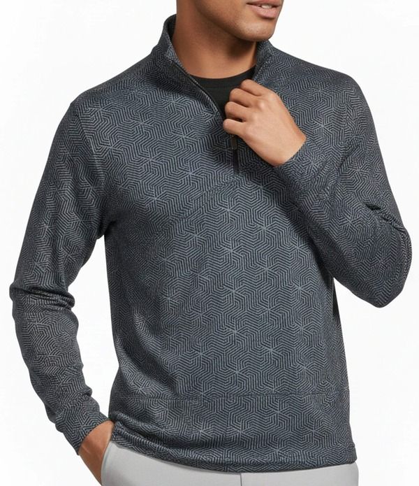 ラウンドトゥリーアンドヨーク メンズ アウター ニット・セーター 長袖 Roundtree Yorke Performance LongSleeve Solid QuarterZipullover B