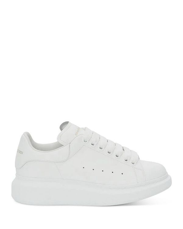 アレキサンダー・マックイーン メンズ シューズ スニーカー レザー ヒール Alexander McQUEEN Mens Oversized Leather Heel Detail Sneakers