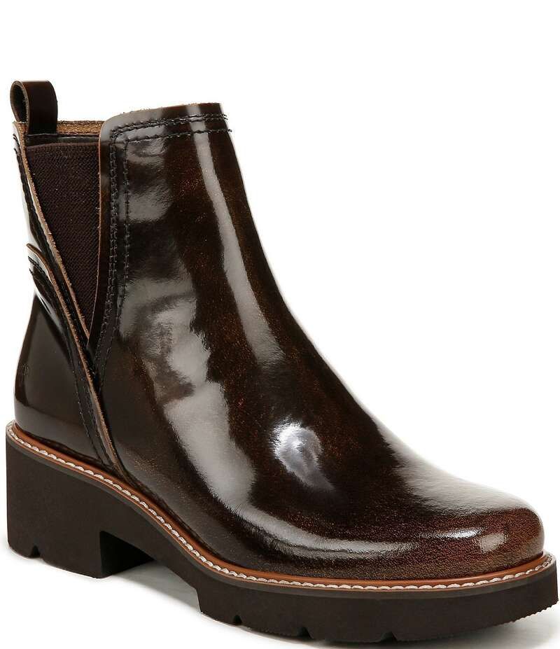 ナチュライザー レディース シューズ ブーツ・レインブーツ レザー Naturalizer Darry Water Repellent Patent Leather Booties English T