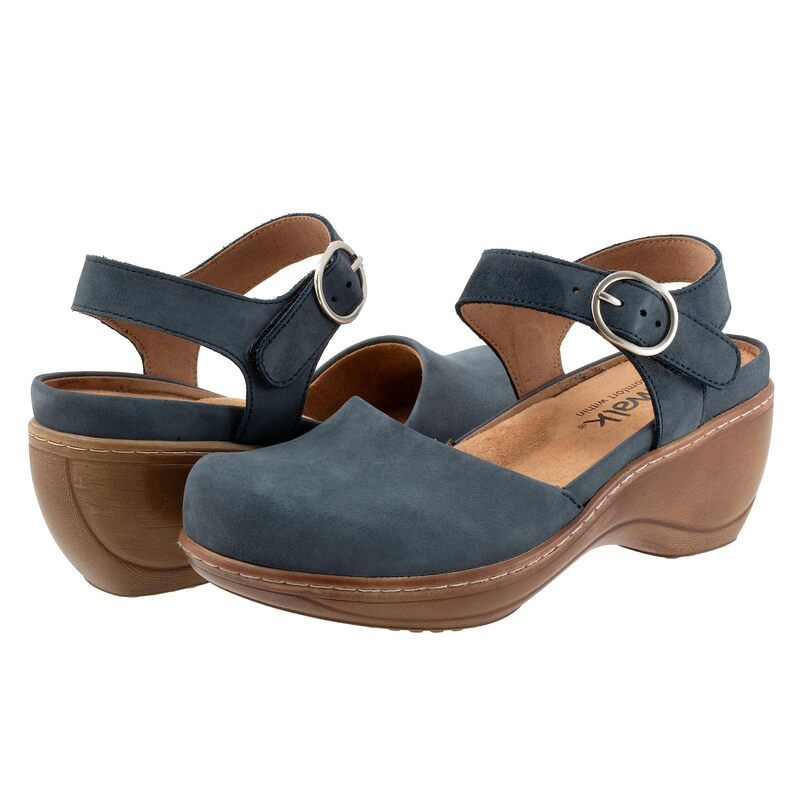 ソフトウォーク レディース シューズ サンダル SoftWalk Mabelle Smoke Nubuck スモーク