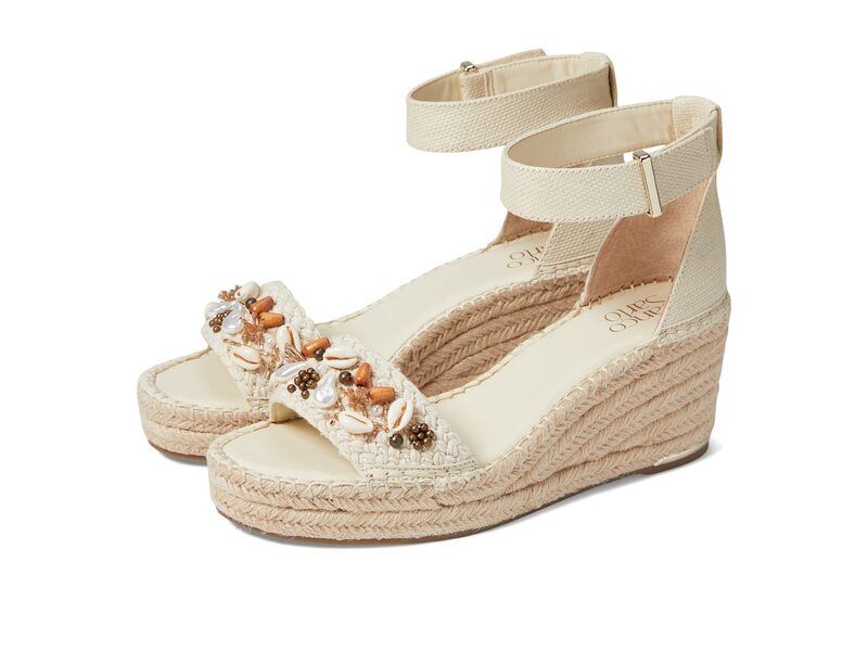 フランコサルト レディース シューズ ヒール Franco Sarto Clemensshl Beige Raffia ベージュ